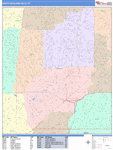 North Richland Hills Wall Map Color Cast Style